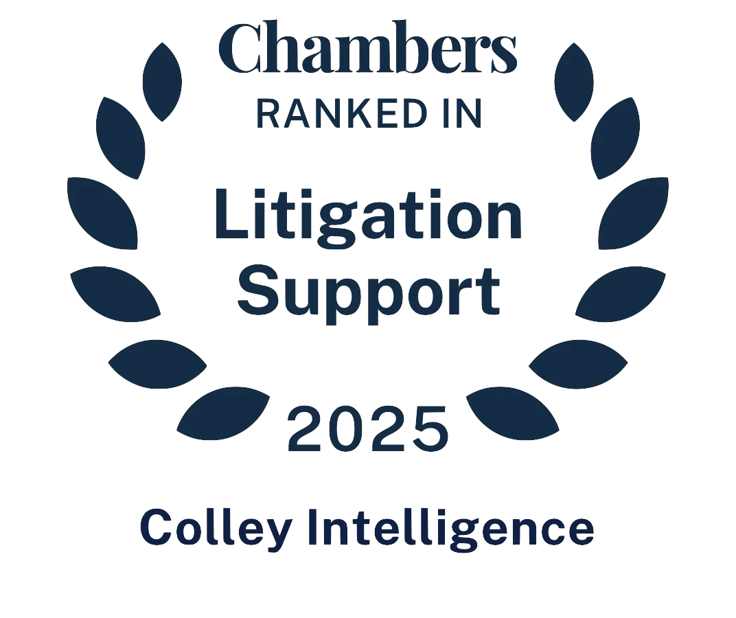 Chambers Ranked in Litigation Support 2025 Colley Intelligence